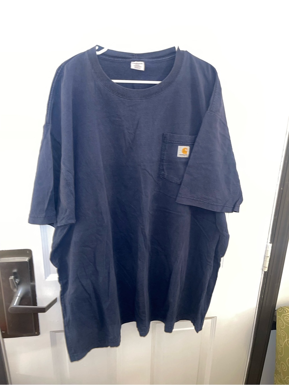 Carhartt Men’s Navy Pocket T-Shirt -2X Tall